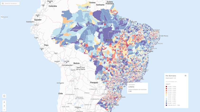 Potencial de Municípios>