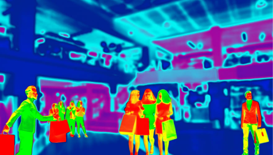 Fluxo de pessoas na loja 